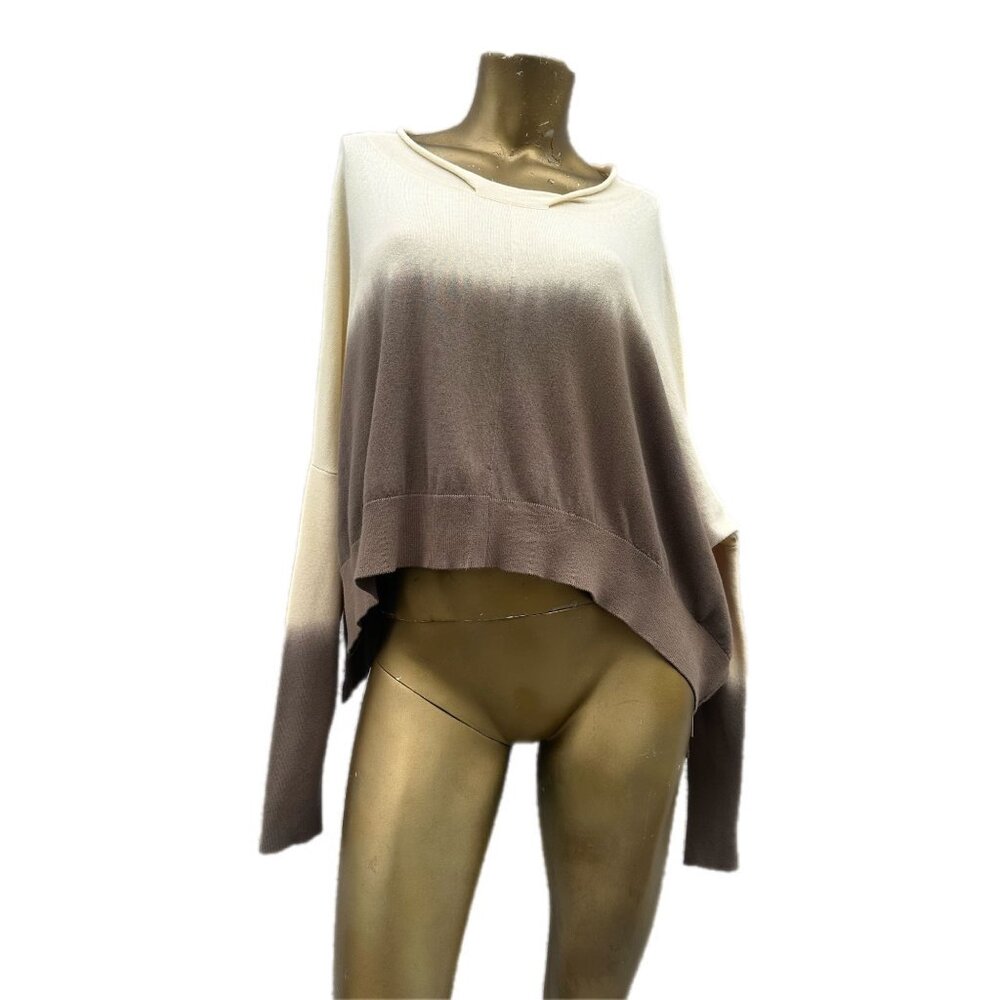 NWT Planet by Lauren G Ombré 100% Cotton Sweater One Size Hand Dyed made in Peru